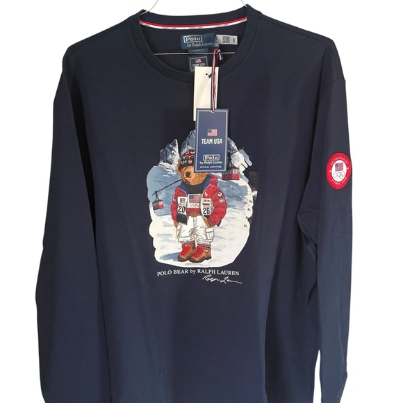 Polo Ralph Lauren Men’s 2026 Team USA POLO Bear L/S Size XL NWT - Picture 5 of 6